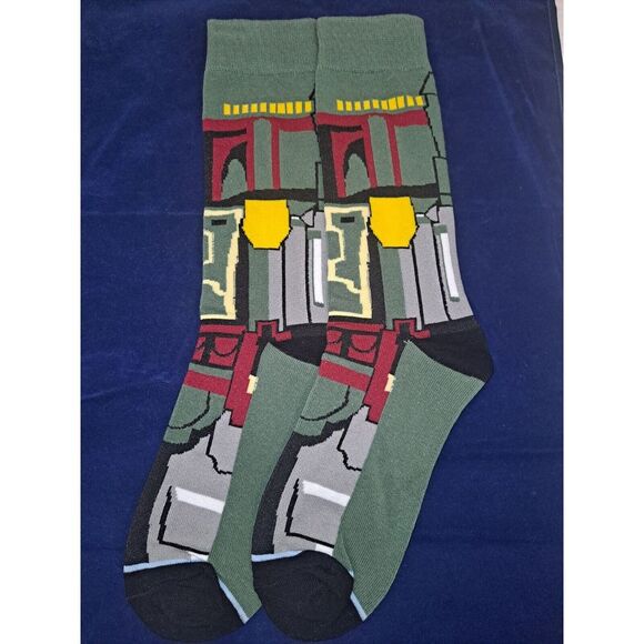 Star Wars Other - 1 Pair Star Wars Boba Fett Bounty Hunter Cartoon Socks For Men & Women One Size